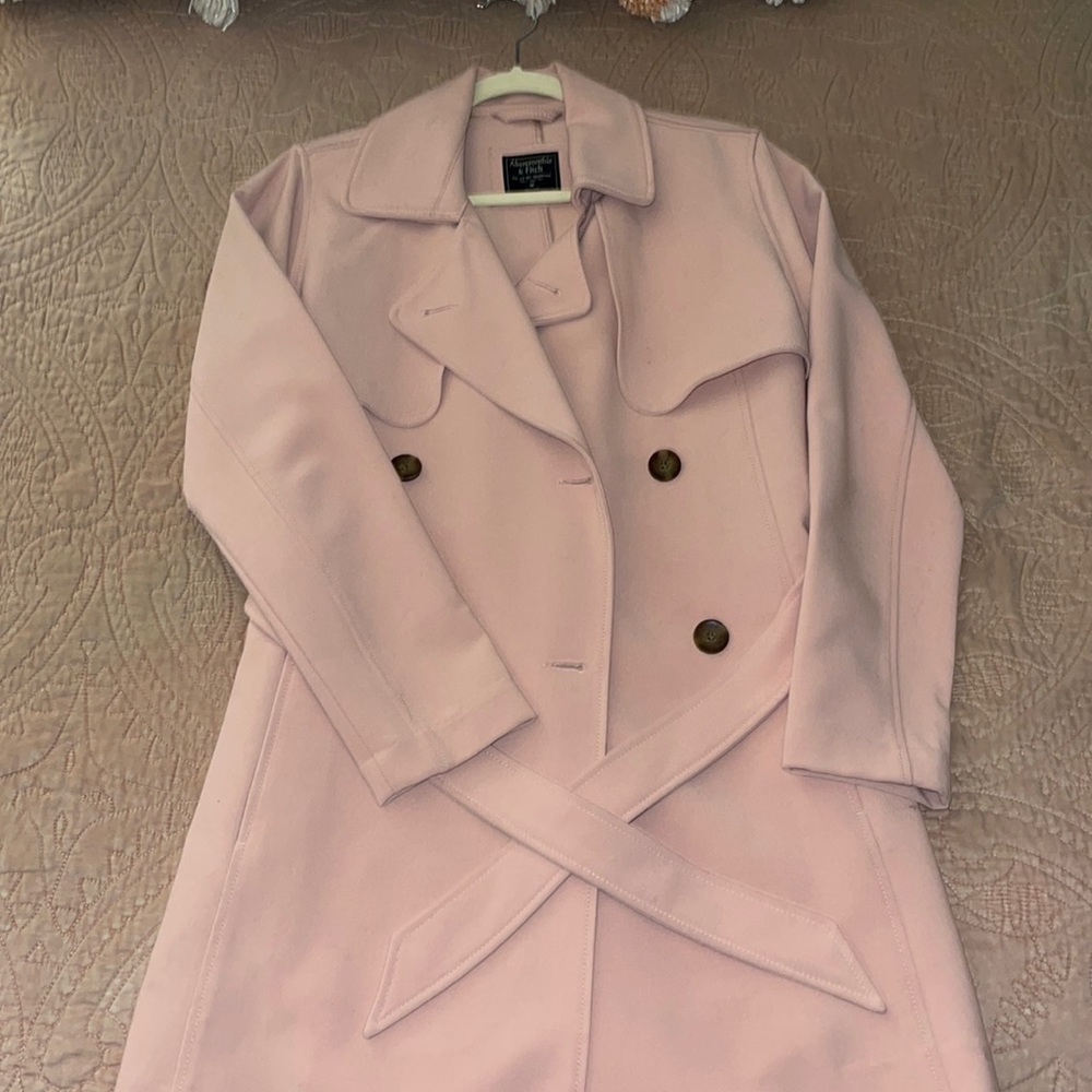 Abercrombie Pale Pink Trench
